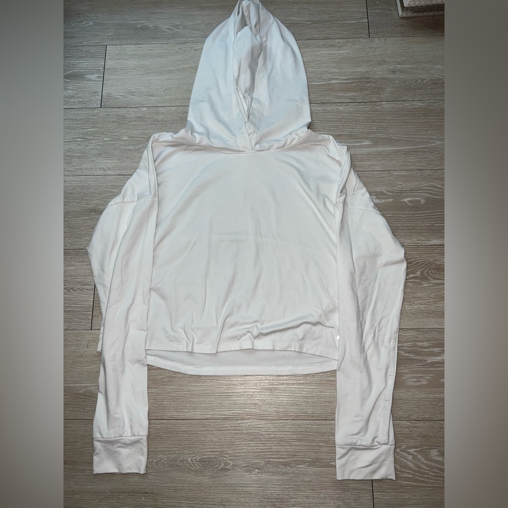 White Crop Workout Top